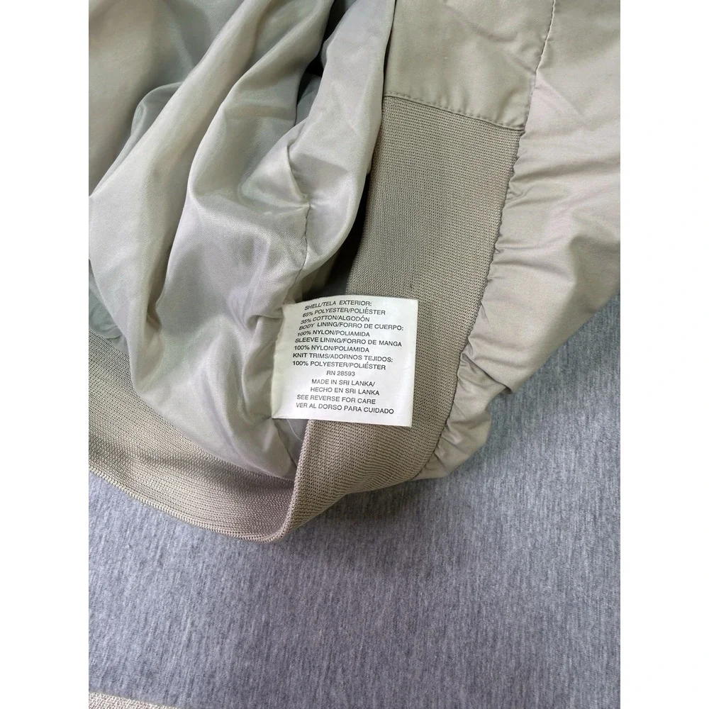 Members Only Men's Jacket Large Beige Full Zip Lightweight Bomber Windbreaker L